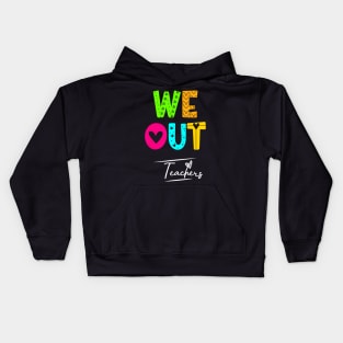 Cute End Of School Year Teacher Summer Bruh We Out Teachers Kids Hoodie